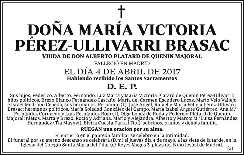 María Victoria Pérez-Ullivarri Brasac